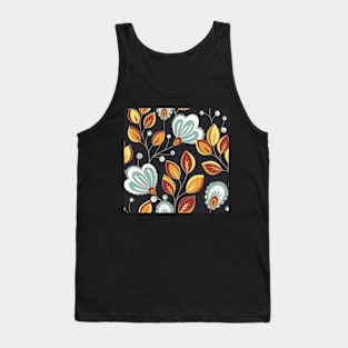 Vintage Pattern with Vintage Floral Motifs Tank Top